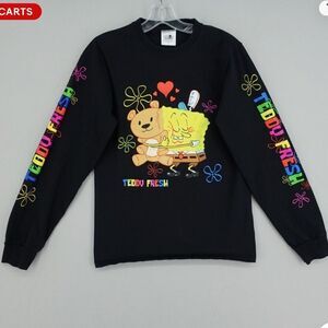 Teddy Fresh Spongebob Squarepants Bear Hug Long Sleeve Shirt Sz M
